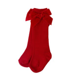 Calceta Moño Terciopelo Rojo