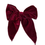 Moño Grande de Terciopelo Vino