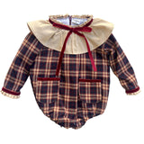 Ranita de Cuadros con Cuello Volado