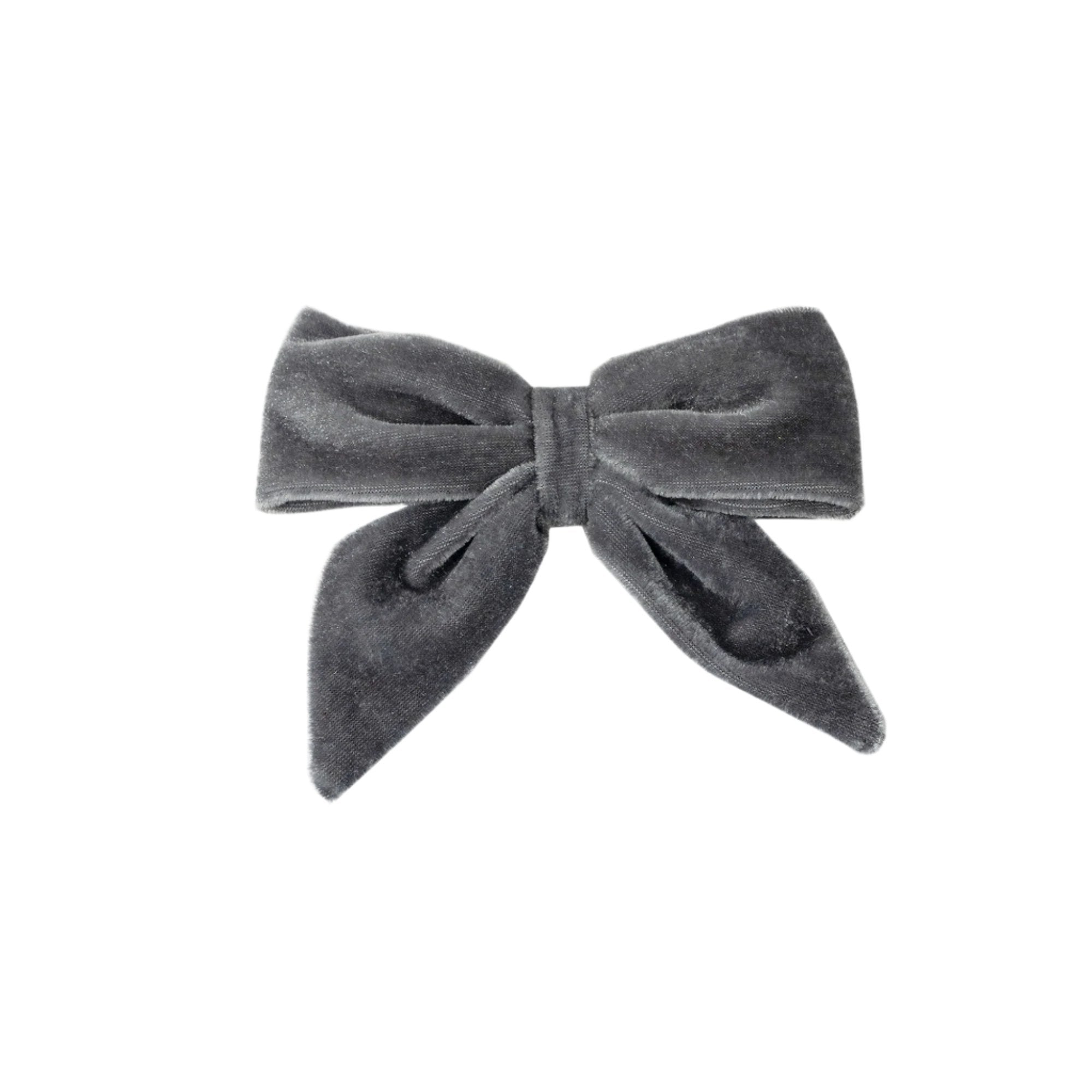 Moños Velvet Gris