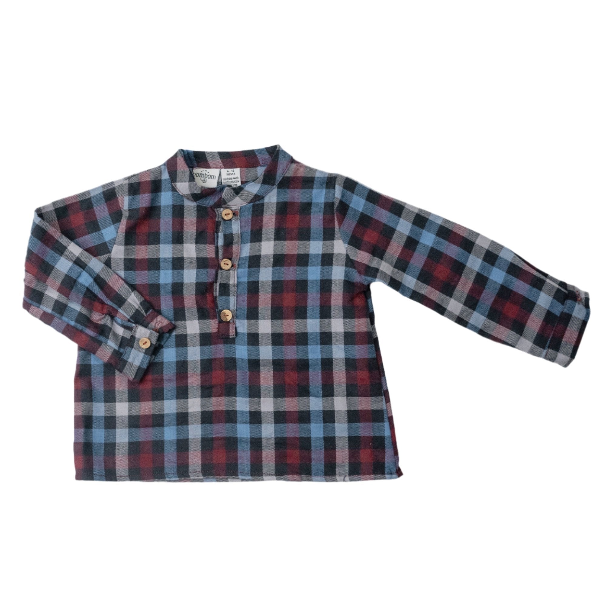 Burgundy Check Shirt