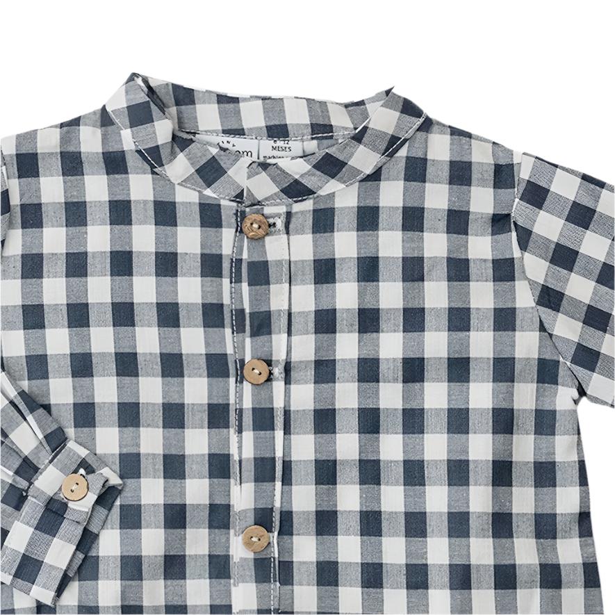 Navy Check Shirt