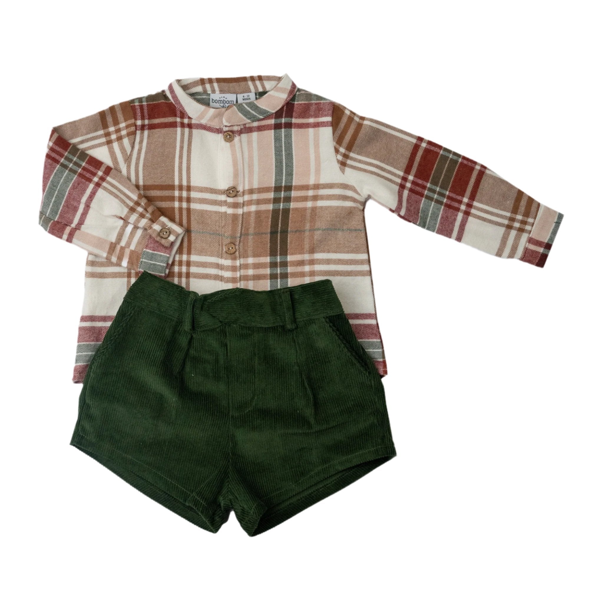 Olive Corduroy Shorts