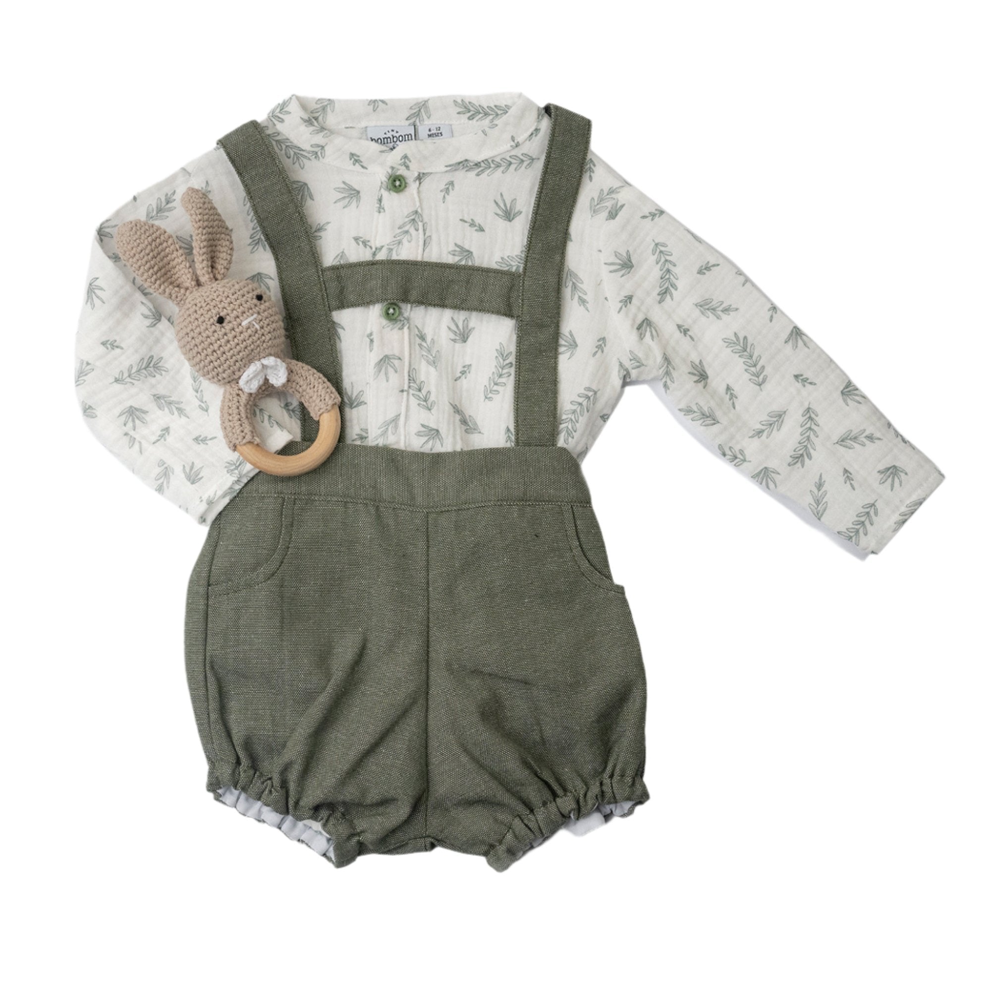 Shorts Green Linen